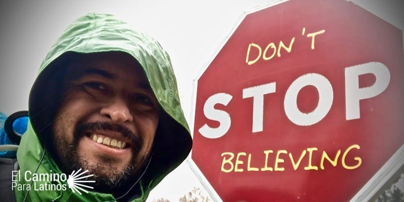 Si llueve en el camino de santiago
