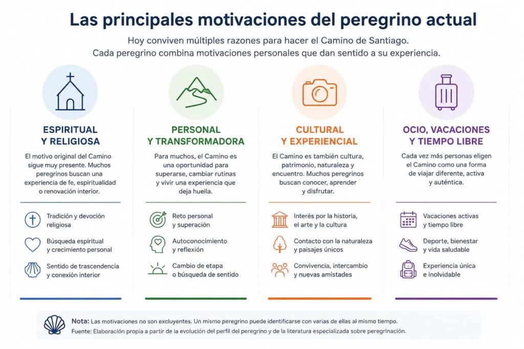 Perfil del peregrino - principales motivaciones del peregrino actual