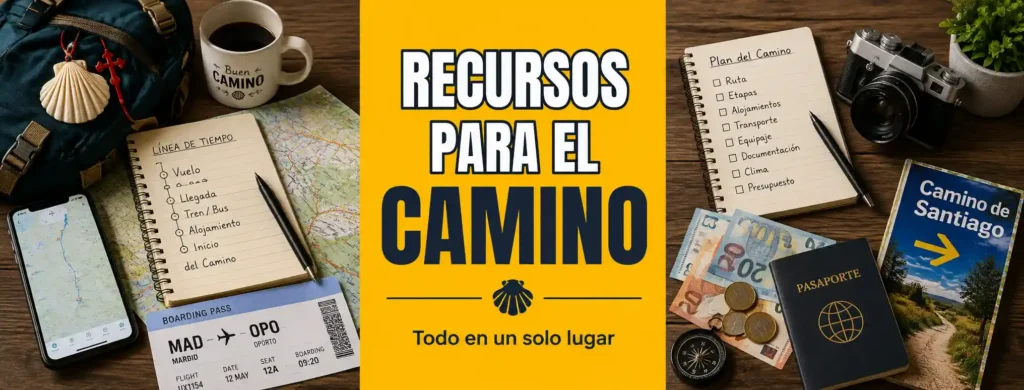 Recursos para el Camino de Santiago para planificar el viaje