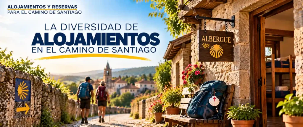 Alojamientos y reservas para el Camino de Santiago 3 Diferentes tipos de alojamientos para organizar las reservas para el Camino de Santiago.